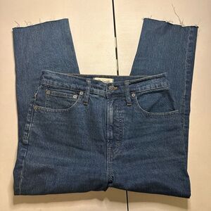 Madewell - Perfect Vintage cropped jean with raw hem (size 27)